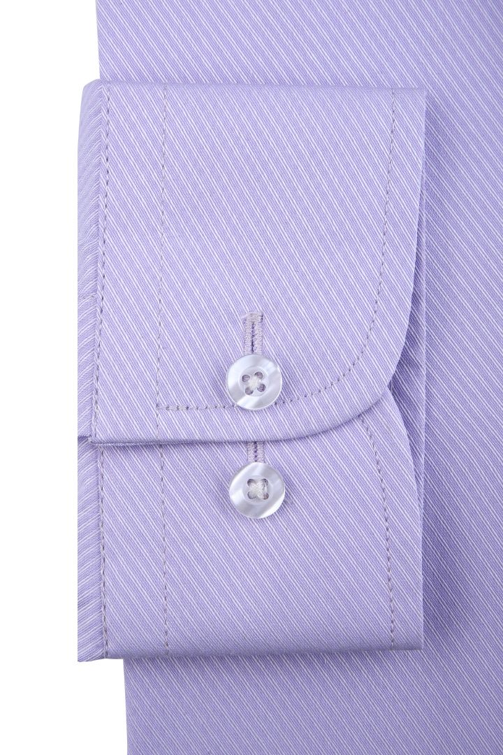 Pastel Purple Textured Dress Shirt