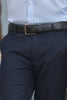 Dark Blue Slim-Fit Men's Dress Pants