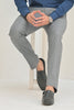 Grey Slim-Fit Men's Dress Pants