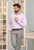 Precision Purple Textured Formal Shirt