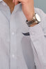 Grey Slim lining Formal Shirt