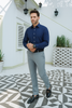 Royal indigo Plain Formal Shirt