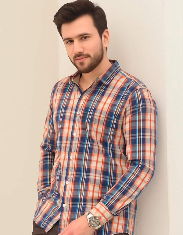 Multi Boxes Men's Casual Shirt