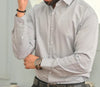 Cloudy Grey Plain Formal Shirt