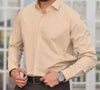 Dessert Brown Plain Formal Shirt