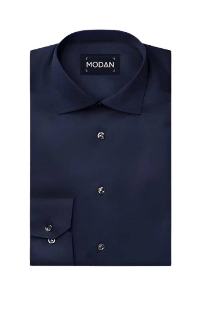 Royal indigo Plain Formal Shirt