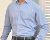 Quilt Blue Plain Men's Dress Shirt