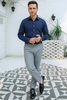 Royal indigo Plain Formal Shirt